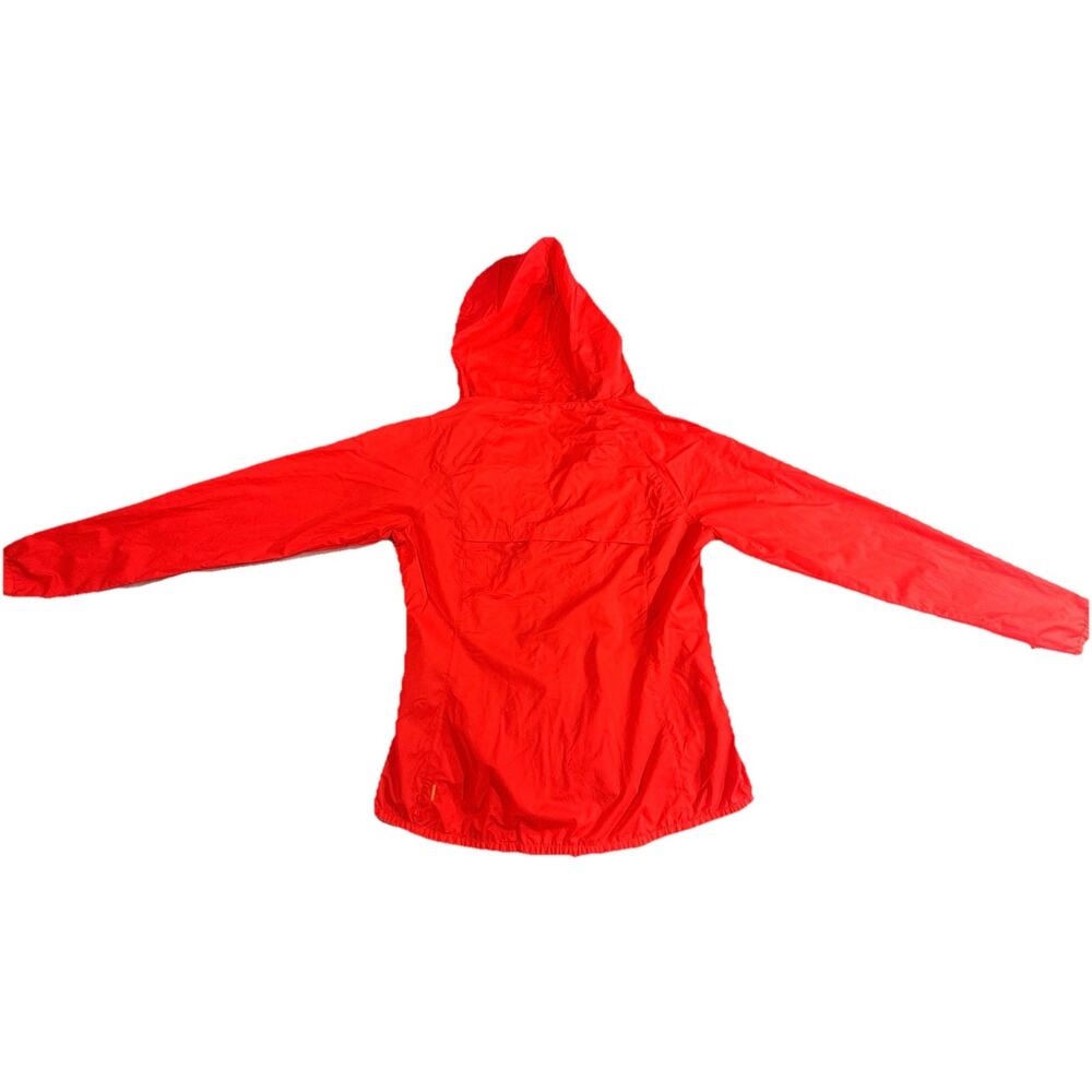 Lucy Tech Women’s Orange Hooded Lightweight Jacket M Nylon Windbreaker - Picture 10 of 10